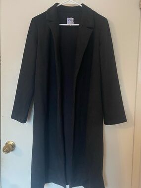 Black Zara trench coat